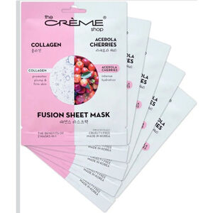 The Creme Shop Collagen & Acerola Cherries Fusion Sheet Mask 5 Pack